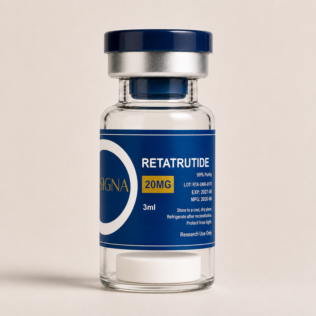SignaPeptides research peptide vial