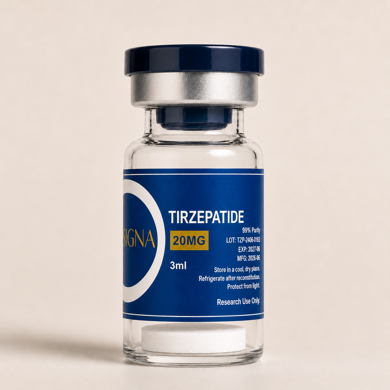 SignaPeptides research peptide vial